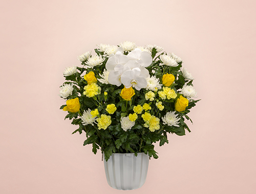 葬儀式・法事用 供花 ミックス HM3-M180 イエロータイプ