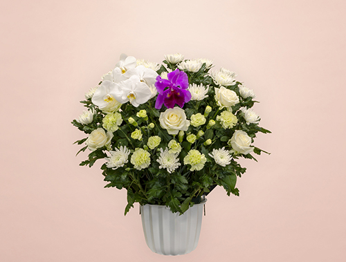 葬儀式・法事用 供花 ミックス HM3-M200 白グリーンタイプ