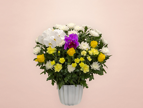 葬儀式・法事用 供花 ミックス HM3-M200 イエロータイプ