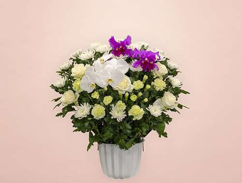 葬儀式・法事用 供花 ミックス HM3-M230 白グリーンタイプ