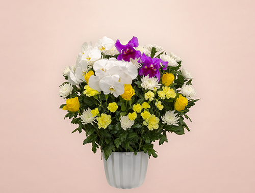 葬儀式・法事用 供花 ミックス HM3-M250 イエロータイプ