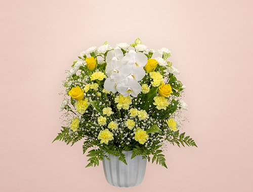 葬儀式・法事用 供花 洋花 HY3-M180 イエロータイプ