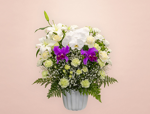 葬儀式・法事用 供花 洋花 HY3-M250 白グリーンタイプ