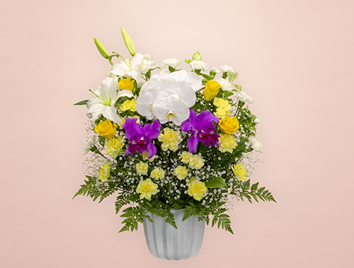 葬儀式・法事用 供花 洋花 HY3-M250 イエロータイプ