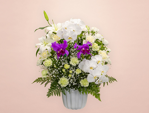 葬儀式・法事用 供花 洋花 HY3-M300 白グリーンタイプ