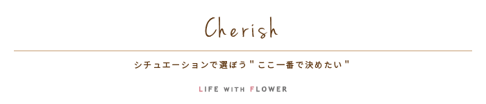 Cherish | シチュエーションで選ぼう「ここ一番で決めたい！」